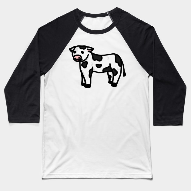 Cow Baseball T-Shirt by Reeseworks